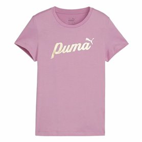 T shirt à manches courtes Enfant Puma Essentials+ Script Metallic G