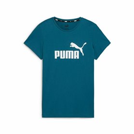 T-shirt à manches courtes femme Puma Bleu