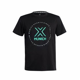 Maillot de Corps de Sport à Manches Coupe Munich Noir
