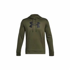 Sweat à capuche homme Under Armour Fleece Big Logo Olive