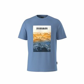 T-shirt à manches courtes homme Napapijri S-Rollin Ss Indigo