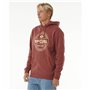 Sweat à capuche homme Rip Curl Stapler Hood Marron