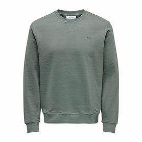 Sweat sans capuche homme Only & Sons Onsdan Unshed Reg Crew Neck Vert foncé