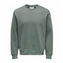 Sweat sans capuche homme Only & Sons Onsdan Unshed Reg Crew Neck Vert foncé