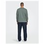 Sweat sans capuche homme Only & Sons Onsdan Unshed Reg Crew Neck Vert foncé