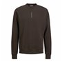 Sweat sans capuche homme Jack & Jones Jjmicah Neck Mulch Marron