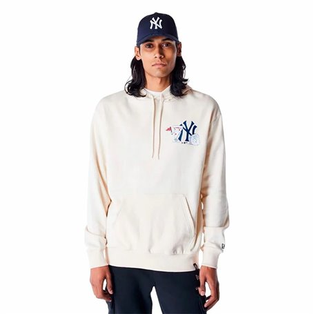 Sweat à capuche homme New Era MLB FOOD GRPHC OS New York Yankees