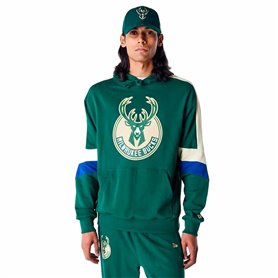 Sweat à capuche homme New Era COLOUR BLOCK OS Milwaukee Bucks