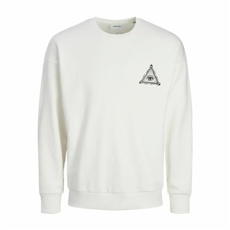 Sweat sans capuche homme Jack & Jones Jjmystic Blanc Marron