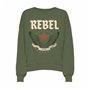 Sweat sans capuche femme Only Onllayla L/S Wings O-Neck Bleu