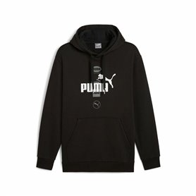 Sweat à capuche homme Puma Puma Power Graphic Noir