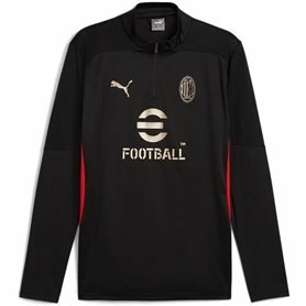 Sweat-shirt d'Entraînement pour Adultes Puma Ac Milan Training 1/4 Zip Top Noir