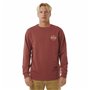 Sweat sans capuche homme Rip Curl Stapler Crew Marron