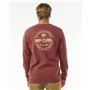 Sweat sans capuche homme Rip Curl Stapler Crew Marron