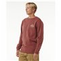 Sweat sans capuche homme Rip Curl Stapler Crew Marron