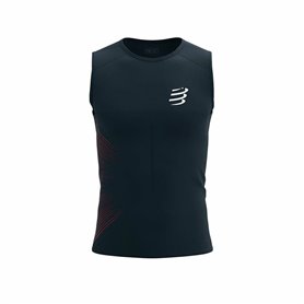 Maillot de Corps sans Manches pour Homme Compressport Performance Noir