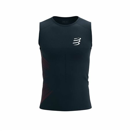 Maillot de Corps sans Manches pour Homme Compressport Performance Noir