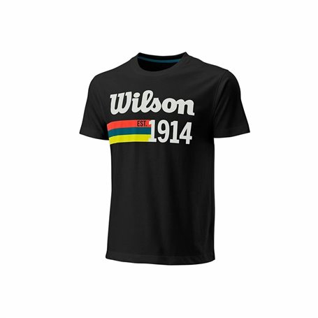 T-shirt à manches courtes homme Wilson Wilson Script 14 Noir