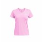 T-shirt à manches courtes femme Under Armour Tech Ssv- Twist Rose foncé