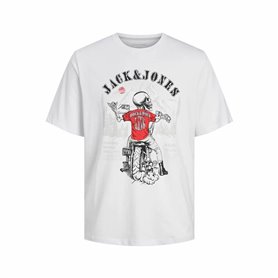 T-shirt à manches courtes homme Jack & Jones Blanc