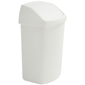 Poubelle VARIOS TAPA BASCULANTE Blanc Plastique