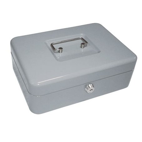 Boîte sécurité Q-Connect KF03324 Gris Métal 250 x 180 x 90 mm