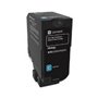 Toner original Lexmark 74C2HC0 Cyan (1 Unité)
