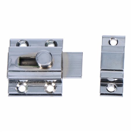 Loquet de porte EDM 85084 nickel Acier 25 mm 25mm Broche