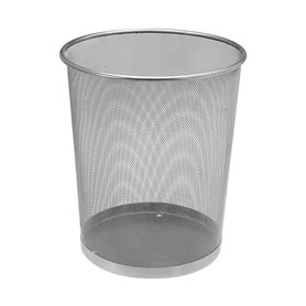 Corbeille à papier 29,5 cm Métal métallique