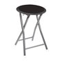 Tabouret Atmosphera Pliable Noir 30 x 30 x 45 cm