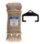 écheveau tressé EDM 87867 Naturel Jute 15 m