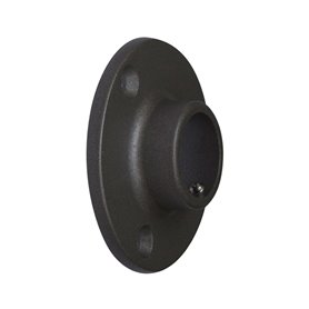 Support de tringle de penderie Stor Planet Noir Ø 1,9 cm Satiné (2 Unités)