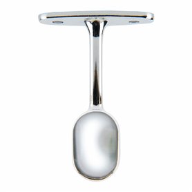 Support de tringle de penderie Stor Planet Oblongue Chrome 2,5 x 1,5 cm Argenté (2 Unités)