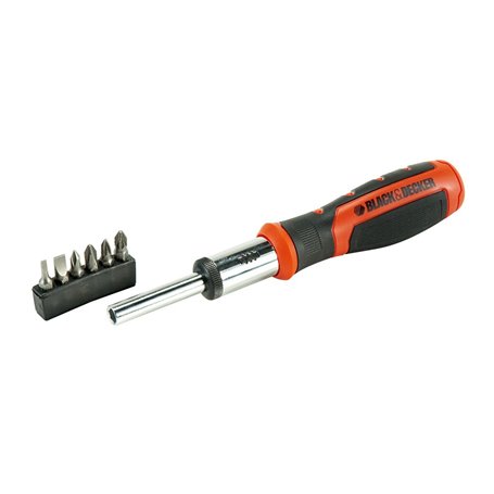 Jeu d'embouts avec tournevis Black & Decker BDHT0-62129 6 Pièces