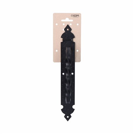 Poignée de porte EDM 85256 Noir Fer Forge 275 mm