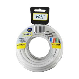 Câble EDM 28004 Blanc 20 m 2 X 0,5 mm