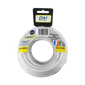 Câble EDM 28154 Blanc 3 x 2,5 mm 20 m