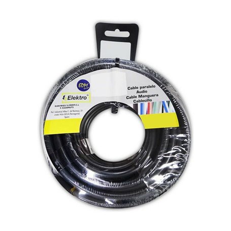 Câble EDM 28466 Noir 2,5 mm 20 m Plastique