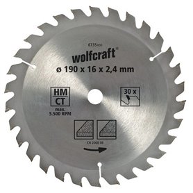 Disque de coupe Wolfcraft 6733000 160 x 2,4 mm