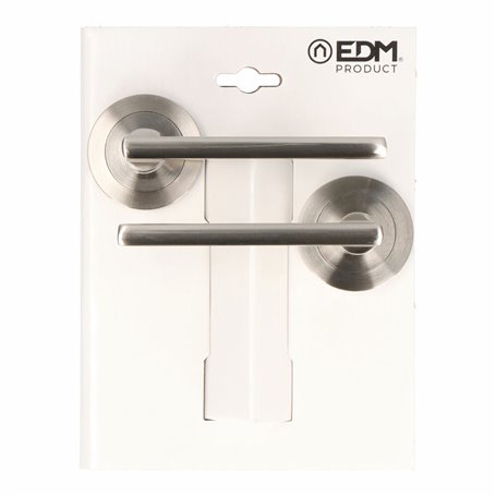 Poignée avec rosace EDM 85437 606 Aluminium Ø 50 mm