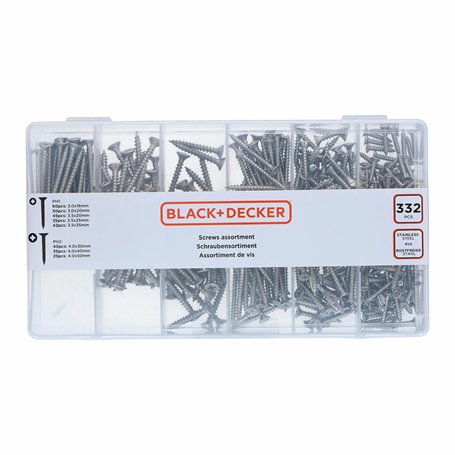 Kit de vissage Black & Decker Phillips Bois 332 Pièces