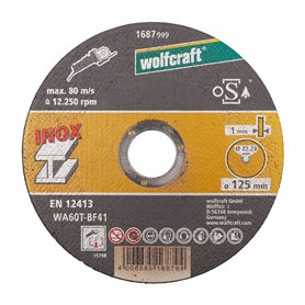 Disques de coupe Wolfcraft 8463000 Ø 125 mm (10 Unités)