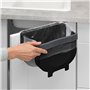 Poubelle pour porte de placard Wenko Fago 55028100 5 L Noir Pliable