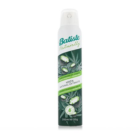 Shampooing sec Batiste Naturally 200 ml Lait de coco CBD