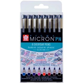 Ensemble de Marqueurs Talens Sakura Pigma Micron PN 8 Pièces Multicouleur