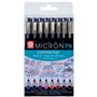 Ensemble de Marqueurs Talens Sakura Pigma Micron PN 8 Pièces Multicouleur