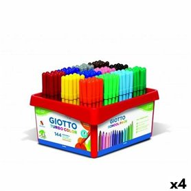 Ensemble de Marqueurs Giotto Turbo Color Multicouleur (4 Unités)