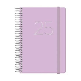 Agenda GLOSS DOHE 12574 Violet 12,5 x 18 cm Annuel 2025