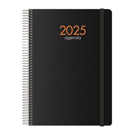 Agenda SYNCRO  DOHE 2024 Noir quarto 15 x 21 cm Annuel 2025