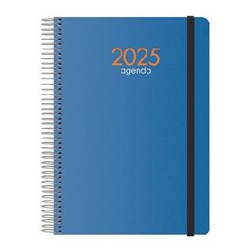 Agenda DOHE Syncro Bleu quarto 15 x 21 cm Annuel 2025